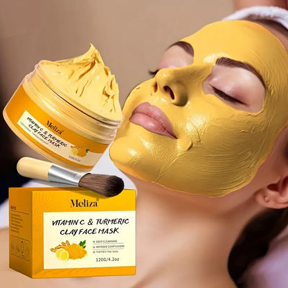 120g turmeric Vitamin C Cleansing Mask Turmeric Mud Mask Deep Cleansing Mask Vitamin C Mask New Year's Valentine's Day gift