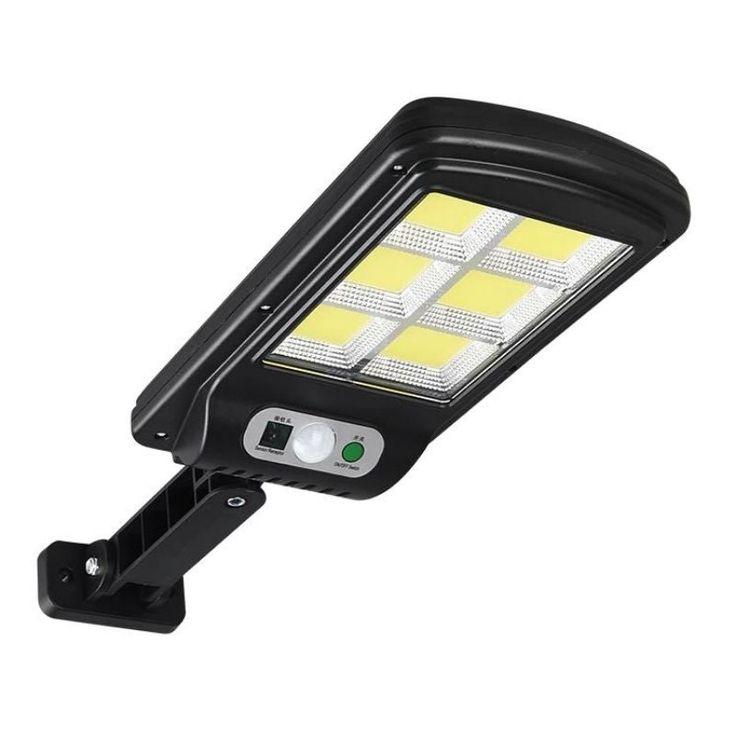 New 1pc Outdoor Solar Street Light, Human Sensor Yard Lamp with Remote Control, IP44 LED Wall Lamp for Courtyard